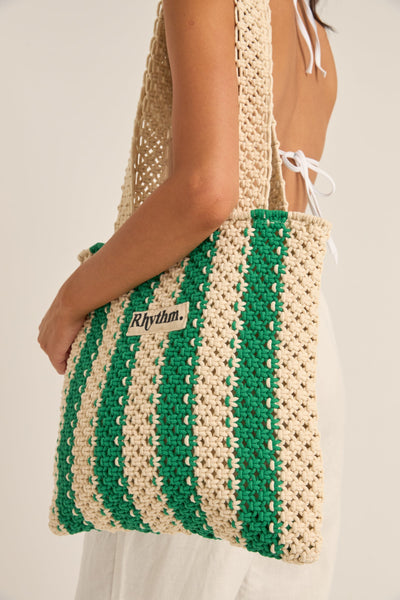 Rhythm Dinero Stripe Crochet Tote Bag – Flynn's Inland Surf Co.