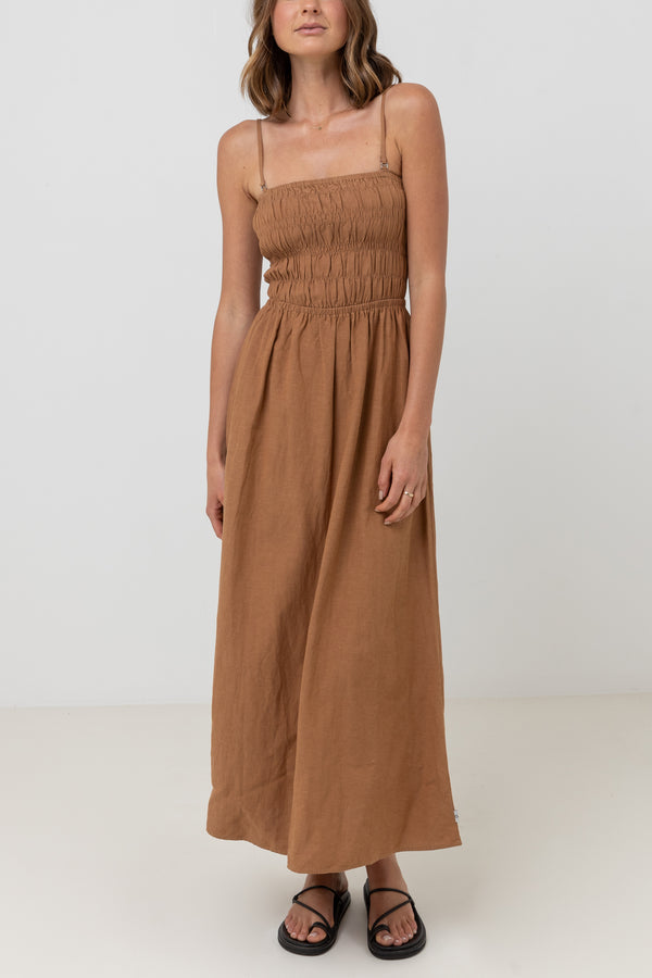 Desert Rhythm Flared Midi Dress