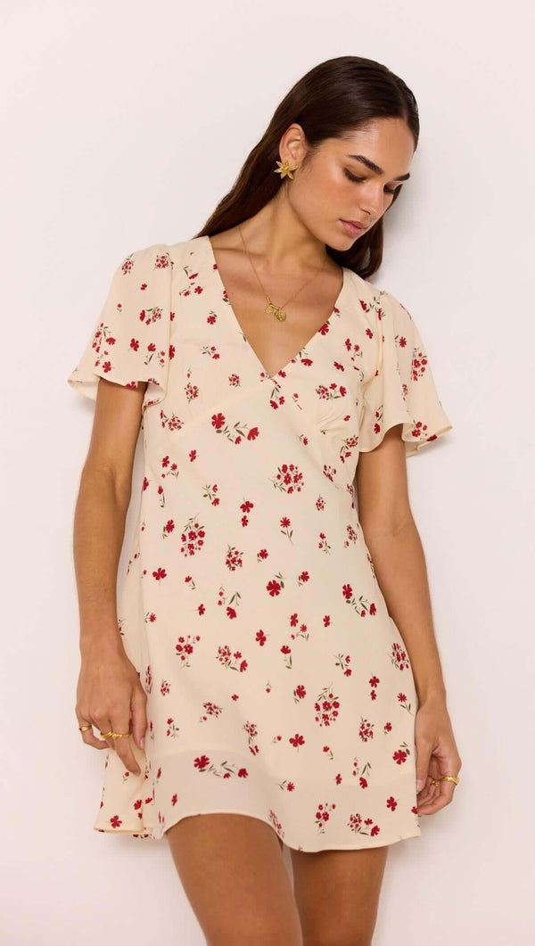 clemence mini dress Mink Pink – Flynn's Inland Surf Co Fabric_Bodice- Lycra Net Beotyshow Mens Gradient Linen nude heels and a Color:Golden Girl Floral