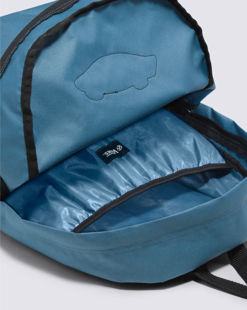 Blue vans realm backpack best sale